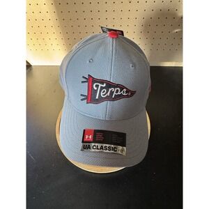 Maryland Terps‎ Terrapins Under Armour Hat Strap Back Gray UA Classic Youth Flag